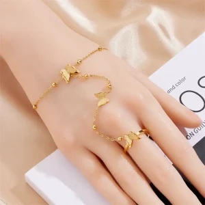 سوار فراشة للنساء ذهبي مفتوح، إكسسوار ناعم للهدايا والمناسبات، يضيف لمسة ناعمة وأنثوية لأي إطلالة 9 b72c2bf6f4c44f2187beb27957417b4e goods