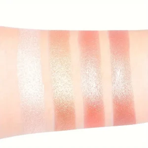 باليت هايلايتر 4 في 1، ظلال، إضاءة، أحمر خدود وكونتور بلمعة طبيعية وثبات طويل 7 b761615b 6852 4d5a b159 c6c95d7a1544