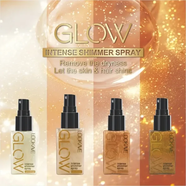 بخاخ هايلايتر لؤلؤي للوجه والجسم، تفتيح وتوهج فوري بتركيبة خفيفة وثبات طويل