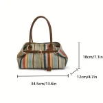 حقيبة يد نسائية – حقيبة شاطئ – قوس قزح – حقيبة سفر – حقيبة عطلات – حقيبة صيفية – سعة كبيرة – حزام كتف – حقيبة عملية – إغلاق مغناطيسي – حقيبة يومية – حقيبة بوليستر – حقيبة ألوان زاهية