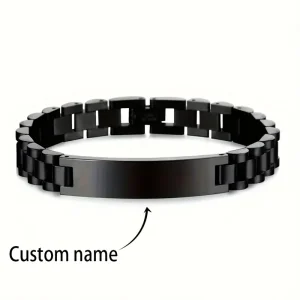 سوار شخصي بنقش اسم وتاريخ، هدية فريدة من الفولاذ المقاوم للصدأ للمناسبات 2025، تصميم أنيق يناسب الإطلالات اليومية والرسمية 9 c3af910e 1b1b 4d58 9849 4fea14927b7e