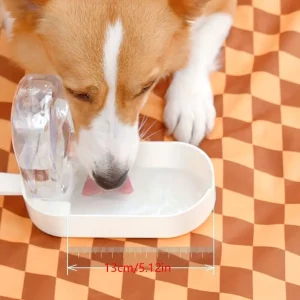 صحن وموزع مياه محمول للحيوانات الأليفة، زجاجة سفر قابلة للطي ومضادة للبكتيريا بتصميم شفاف 9 c5bedd23 af70 4fcf a014 350d038d331e