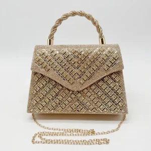 حقيبة يد نسائية مسائية لامعة بتصميم ماس فاخر، مناسبة للزفاف والسهرة والمناسبات الخاصة 7 c8767bc5 f8c4 442a 9e03 2dcebb5f08ee