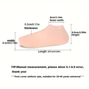 أقنعة القدم من السيليكون، قفازات ناعمة وواقية لترطيب اليدين والقدمين، ملين للبشرة المتشققة، مزيل للجلد الميت، خالٍ من العطور، للاستخدام في الشاطئ والسبا 6 d0ce0f7f 70f6 46fa 846c 2bdb1e7e83f7