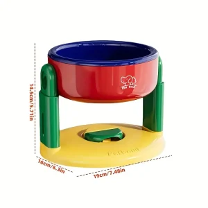 حامل وعاء طعام مائل للحيوانات الأليفة، قابل للتعديل ومضاد للانزلاق والتسرب 2 d4ca356d 4aa3 475a b567 06ca4540ae7a