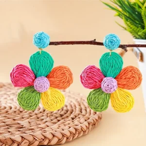 أقراط زهور بوهيمية نسائية مطلية بالذهب، إكسسوار نسائي أنيق وخفيف لكل المناسبات 5 d4f2715f a32d 40f1 9ba4 1517ee24dbf2