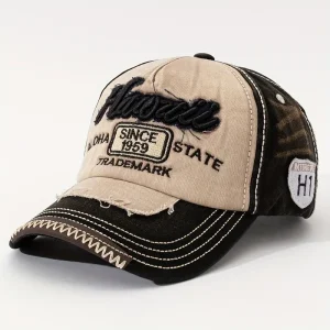 قبعة بيسبول هاواي فينتاج مطرزة "ألوها" بلون بيج وبني، خفيفة ومناسبة للإجازات والاستخدام اليومي 7 dd500663 f9f4 4e05 a4eb 7a7dbee93d4e