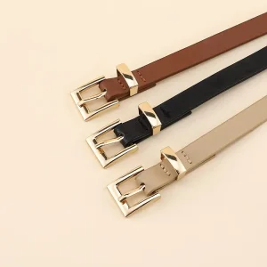 مجموعة أحزمة نسائية بإبزيم ذهبي، 3 قطع أحزمة خصر أنيقة للفساتين والمناسبات 3 e64a1117 a41d 4143 8a9d e2b0c30f0457