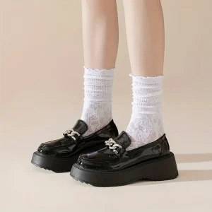 جوارب دانتيل نسائية كاحل بألوان باستيل، طقم 3 أزواج بنقشة زهرية أنيقة وخامة عالية الجودة 6 eddee93a 934a 4209 85c5 b35d06326baa