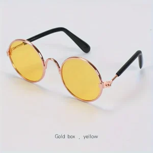 نظارات أزياء دائرية للحيوانات الأليفة، إكسسوار مرِح للقطط والكلاب الصغيرة، مثالي لجلسات التصوير ومشاركة الصور على مواقع التواصل 14 f423ecb3 10fe 4008 b615 318cab36f84a