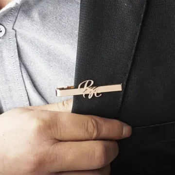 مشبك ربطة عنق رجالي مخصص، إكسسوار زفاف