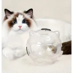 أدوات رأس للقطط لمنع النزيف واللصق والاستحمام، غطاء رأس للحيوانات الأليفة قابل للتنفس للقطط.