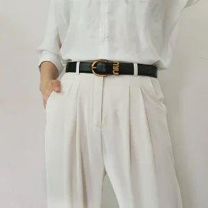 حزام جلد صناعي نسائي أسود بمشبك ذهبي، تصميم أنيق قابل للتعديل للملابس اليومية والرسمية 2 fcd96b93 1d42 41ef 9b46 2b8dedf50e81