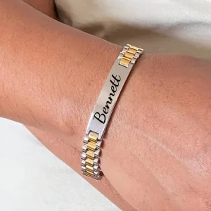 سوار شخصي بنقش اسم وتاريخ، هدية فريدة من الفولاذ المقاوم للصدأ للمناسبات 2025، تصميم أنيق يناسب الإطلالات اليومية والرسمية 13 fde593d5 348b 4e0d bf3b 5790d8f9c77b