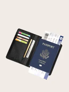 محفظة جواز سفر جلد صناعي للجنسين، طويلة متعددة الجيوب، منظم بطاقات السفر للرجال والنساء، مثالية للاستخدام أثناء السفر، الرحلات، والعطلات 2 1683963549c78f77bc7cdbbd7d7e9bb28739a90e72