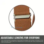 حمالات رجالية قابلة للتعديل بثلاث مشابك – مثالية للبدلات، المناسبات، والاستخدام اليومي - الصورة 11