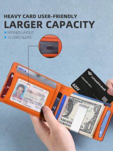 محفظة كربون فايبر للرجال بطبعة الدولار ومشبك نقود، محفظة أنيقة لحفظ البطاقات والنقود 5 1712041174dcabdda10e342674c8b1a6fae5e8a397