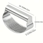 عصارة ثوم يدوية – هراسة ثوم – مطحنة ثوم – أداة مطبخ – هرس الثوم – أداة تحضير طعام – هراسة يدوية – أدوات طبخ – فولاذ مقاوم للصدأ – عصارة سهلة التنظيف
