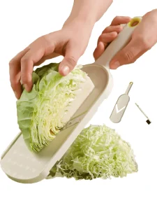 قطاعة خضروات يدوية متعددة الاستخدام مع شفرة ستانلس وفرشاة، لتحضير السلطات والمأكولات المنزلية 9 174442474362bce046d098a907b6e54f3f2944d2aa