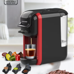 ماكينة تحضير قهوة إسبريسو 3 في 1 متعددة الكبسولات 600 ml 1450 W SCM-4969 أسود/أحمر