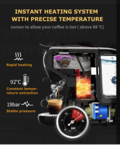 ماكينة تحضير قهوة إسبريسو 3 في 1 متعددة الكبسولات 600 ml 1450 W SCM-4969 أسود/أحمر 12 2025 08 02 12 34 47 Window