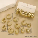 طقم أقراط نسائية – طقم أقراط – أقراط قطرة ماء – أقراط بانك – أقراط هوب – أقراط بطبعة عتيقة – مجوهرات عصرية – طقم أقراط – إكسسوارات حفلات – أقراط يومية – أقراط CCB – أقراط ملتوية