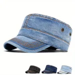 قبعة بيسبول عصرية بتصميم دينيم مغسول للرجال .