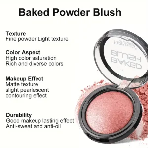 بودرة فريس المخبوزة - طويلة الأمد، قابلة للتركيب بمتانة عالية لتحديد الوجوه - درجات من الوردي الفاتح إلى البيج، مناسبة لكل يوم ومناسبات خاصة - متوافقة مع لوحات المكياج، تصميم أنيق وخفيف الوزن، مُشدّي الكنتور، لعشاق الجمال