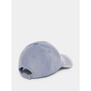 كاب بيسبول رجالي قطني دنيم أزرق باهت بطبعة كتابة عصرية، قابل للتعديل وحماية من الشمس، ستايل يومي مميز مناسب للاستخدام اليومي 3 7010266603Blue 7010266603BlueAW24CP281124 03 2100