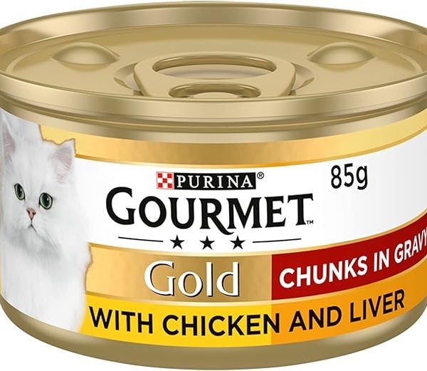 Gourmet Gold Chicken & Liver in Gravy 12 x 85g، طعام جورميه جولد