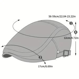 قبعة بيريه رجالية صيفية – خفيفة، أنيقة، قابلة للتعديل 10 7d13f04d548d07d12d5c5600fdfb54b0