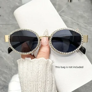 نظارات شمسية نسائية بيضاوية معدنية، تصميم كلاسيكي أنيق يناسب جميع المواسم، مثالي للأنشطة اليومية والمناسبات الخاصة 3 962b8eb2 e200 41de 9f49 d2c179edf99d