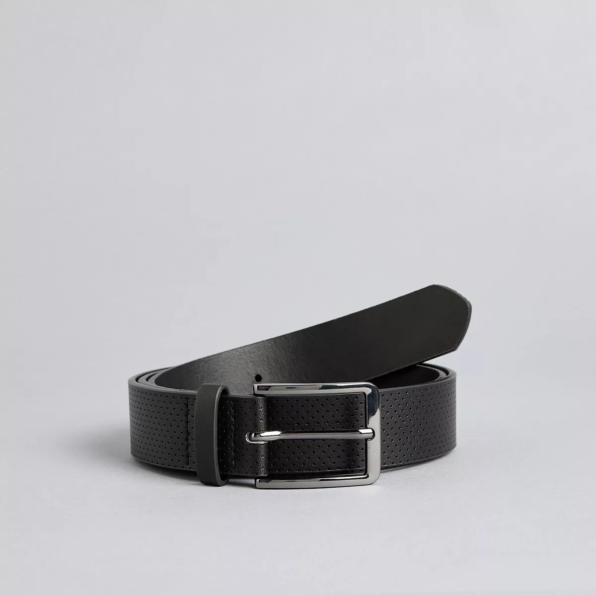 XX-83089BLACKDARK-XX-83089-MXSS25051225_01-2100 حزام بارز الملمس بإبزيم دبوس للإغلاق من ماكس