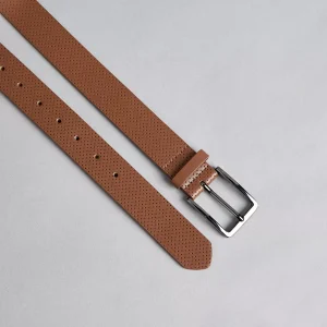 حزام بارز الملمس بإبزيم دبوس للإغلاق من ماكس 9 XX 83089BROWNLIGHT XX 83089 MXSS25051225 04 2100