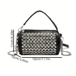 شنطة نسائية سوداء |شنطة نسائية | حقيبة سهرة | حقيبة كروسبودي | حقيبة سوداء | حقيبة مزينة بالراين | شنطة حفلات | حقيبة نسائية للمناسبات | حقيبة أنيقة | حقيبة ليلية | حقيبة رسمية | شنطة صغيرة للحفلات | حقيبة براقة