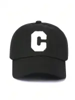 1pc Vintage Brown 'FASHION' C Logo Baseball Cap - الصورة 2