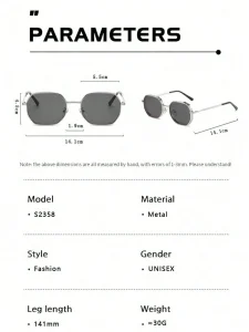 نظارة شمسية معدنية بإطار سميك متعدد الأضلاع 3 17414196775dcb1f7219c188e2a1a8984f159143cb