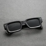 نضارة ريترو مربعة سوداء بعدسات سميكة - الصورة 4