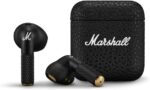 Marshall Minor IV Bluetooth Earphones - Water Resistant Earphones Bluetooth Wireless Earbuds With 30+ Hours Playtime - Black
