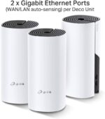 TP-Link Deco M4 Whole Home Mesh Wi-Fi System, Up to 4000 sq ft Coverage, Qualcomm CPU, Dual-Band AC1200 with Gigabit Ports, Compatible with Amazon Echo/Alexa, Parent Control, Pack of 3