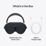 Apple AirPods Max Wireless Over-Ear Headphones, Pro-Level Active Noise Cancellation, Transparency Mode, Personalized Spatial Audio, USB-C Charging, Bluetooth Headphones for iPhone – Midnight - الصورة 3