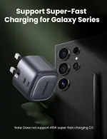UGREEN Nexode 45W Charger GaN Dual USB C Ports Charger Type C Foldable 45W Fast iPad Adapter, Galaxy Tab Block 25W USB C Power Adapter for Samsung S25 Ultra, iPhone 17 Pro Max, MacBook Air, iPad, etc