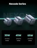 UGREEN Nexode 45W Charger GaN Dual USB C Ports Charger Type C Foldable 45W Fast iPad Adapter, Galaxy Tab Block 25W USB C Power Adapter for Samsung S25 Ultra, iPhone 17 Pro Max, MacBook Air, iPad, etc