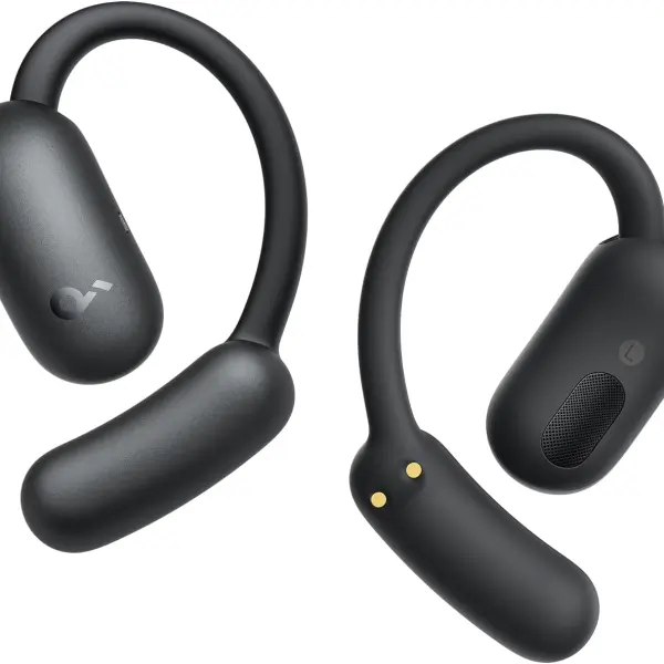 soundcore AeroFit 2 by Anker, Open-Ear Headphones, Adjustable Ear Hooks, Snug Fit, Rich Bass, Hi-Res, 42H Playtime, Bluetooth 5.4, IP55, AI Clear Calls, Wireless Charging,Translation Earbuds Real Time