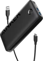 Anker Power Bank, 20W Portable Charger with USB-C Fast Charging, 335 (PowerCore 20K), Works for iPhone 16/15/14 Series, Samsung, iPad Pro, AirPods, Apple Watch, Huawei, Xiaomi, Redmi, Vivo, Oppo