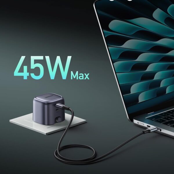 UGREEN Nexode 45W Charger GaN Dual USB C Ports Charger Type C Foldable 45W Fast iPad Adapter, Galaxy Tab Block 25W USB C Power Adapter for Samsung S25 Ultra, iPhone 17 Pro Max, MacBook Air, iPad, etc