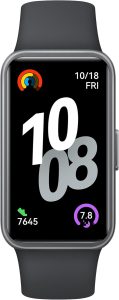 HUAWEI Band 10 Smart Watch, Metallic Design and Comfortable Wearing, Pro-level Sleep Analysis, Emotional Health Aid, 100 Workout Modes, Robust Battery Life, IOS and Android, Black