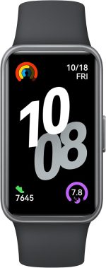 HUAWEI Band 10 Smart Watch, Metallic Design and Comfortable Wearing, Pro-level Sleep Analysis, Emotional Health Aid, 100 Workout Modes, Robust Battery Life, IOS and Android, Black