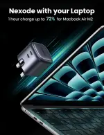 UGREEN Nexode 45W Charger GaN Dual USB C Ports Charger Type C Foldable 45W Fast iPad Adapter, Galaxy Tab Block 25W USB C Power Adapter for Samsung S25 Ultra, iPhone 17 Pro Max, MacBook Air, iPad, etc