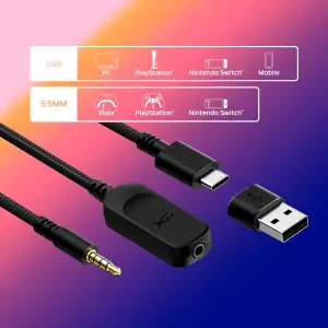 HyperX Cloud III – Wired Gaming Headset, PC, PS5, Xbox Series X|S, Angled 53mm Drivers, DTS, Memory Foam, Durable Frame, Ultra-Clear 10mm Mic, USB-C, USB-A, 3.5mm – Black 9 HyperX Cloud III – Wired Gaming Headset, PC, PS5, Xbox Series X|S, Angled 53mm Drivers, DTS, Memory Foam, Durable Frame, Ultra-Clear 10mm Mic, USB-C, USB-A, 3.5mm – Black